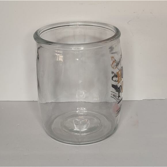Hocus Pocus Broom Company Clear Glass Halloween Candy Jar Canister - Picture 3 of 12